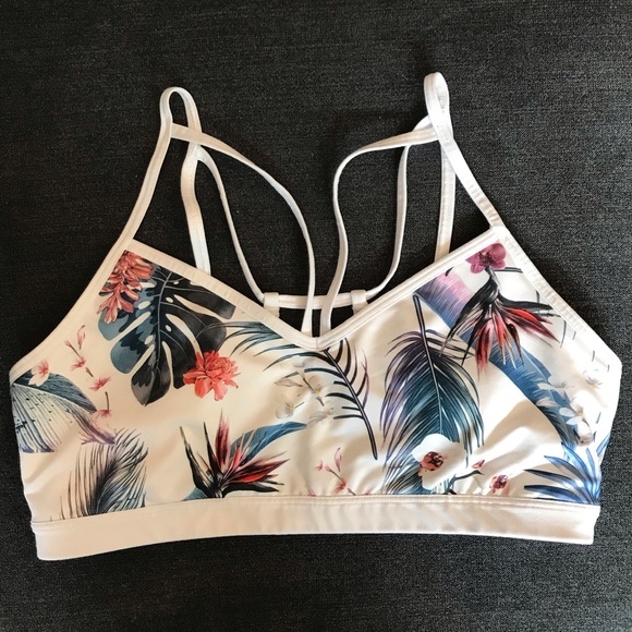 GapFit Floral Sports Bra - M - Picture 1 of 3